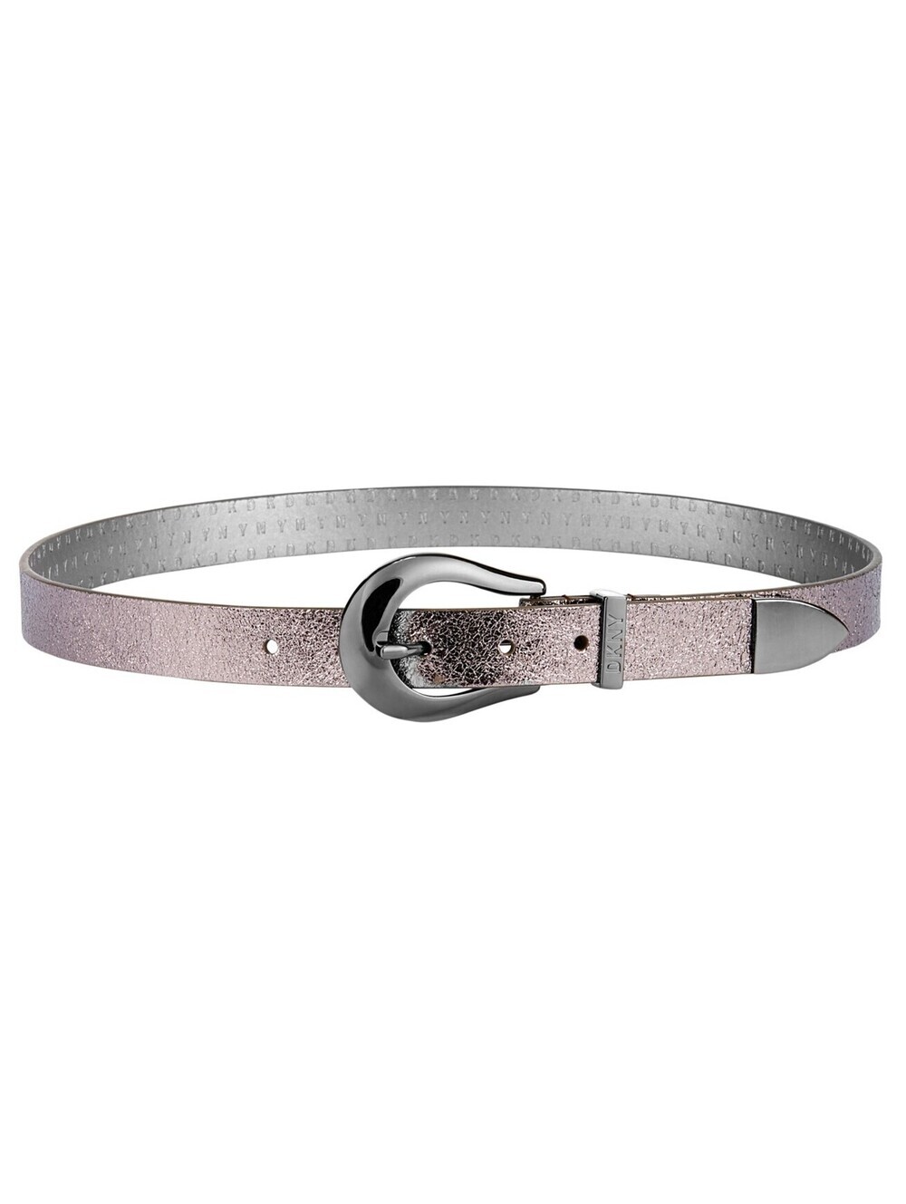 DKNY Womens Metallic Tipped Belt Size XL